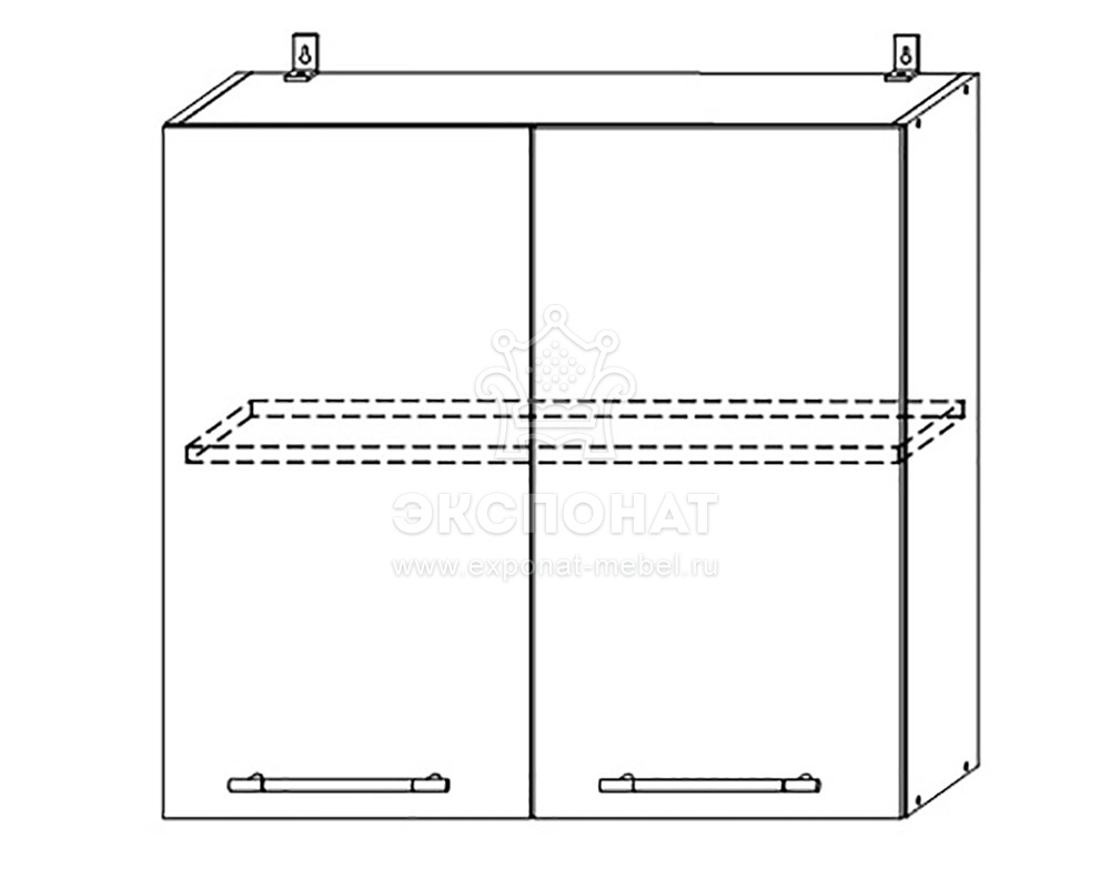 К 800 ШВ Шкаф верхний Милана