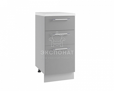 МСЯШ 400  Шкаф нижний неглубокий с ящиками (гл. 400) Скала